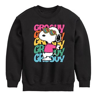 Boys 8-20 Peanuts Snoopy Groovy Fleece Sweatshirt