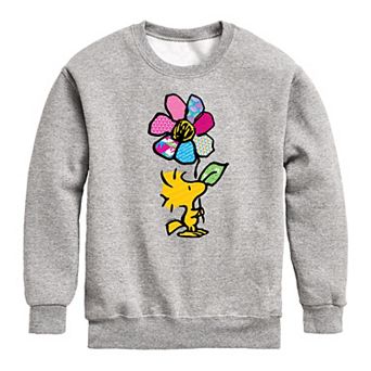 Boys 8-20 Peanuts Woodstock Flower Fleece Sweatshirt