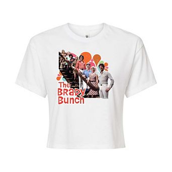 Juniors' The Brady Bunch Vintage Cropped Tee