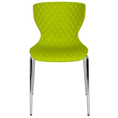 Emma and Oliver Contemporary Design Accent Dining Plastic Stack Chair