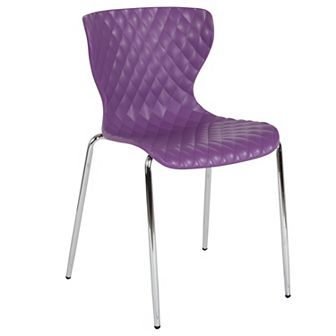 Emma and Oliver Contemporary Design Accent Dining Plastic Stack Chair