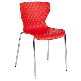 Emma and Oliver Contemporary Design Accent Dining Plastic Stack Chair