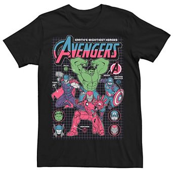 Men's Marvel The Avengers Comic Characters Graphic Tee
