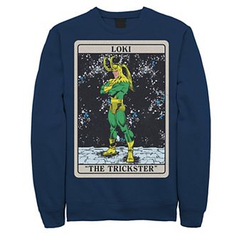 Men's Marvel Loki The Trickster Comic Tarot Card Sweatshirt