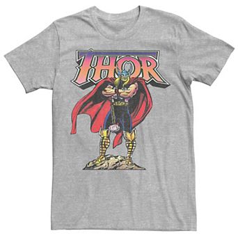 Men's Marvel Thor Comic Pose Graphic Tee