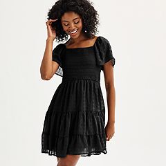 Black short best sale dresses for juniors