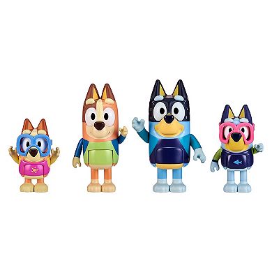 Bluey 4-Pack Series 9 Beach Day Figures