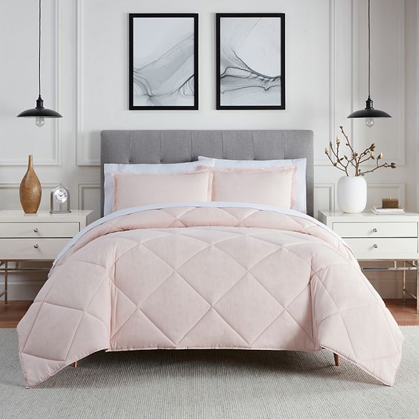 Eclipse Sleep Solutions Lyon 3-Piece Peach Blush Solid Polyester King Comforter Set