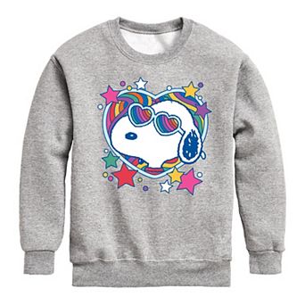 Boys 8-20 Peanuts Groovy Heart Graphic Fleece