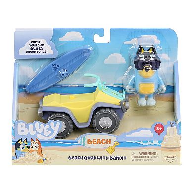 Bluey Series 9 Beach Quad & Bandit Figure Set