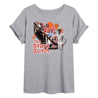 Juniors' The Brady Bunch Vintage Oversized Graphic Tee