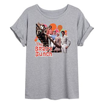 Juniors' The Brady Bunch Vintage Oversized Graphic Tee