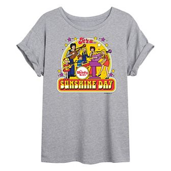 Juniors' The Brady Bunch Sunshine Day Oversized Graphic Tee