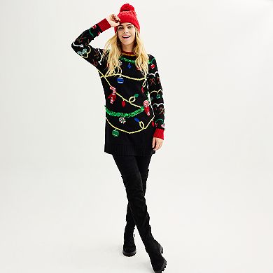Holiday Queen Black Tinsel Sweater main image 1