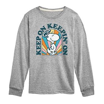 Boys 8-20 Peanuts Snoopy Long Sleeve Tee