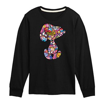 Boys 8-20 Peanuts Snoopy Long Sleeve Tee Sleeve