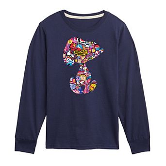 Boys 8-20 Peanuts Snoopy Long Sleeve Tee Sleeve