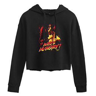 Juniors' Yellowjackets Who's Hungry Cropped Hoodie