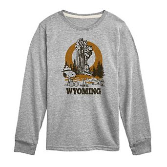 Boys 8-20 Peanuts Wyoming Long Sleeve Tee