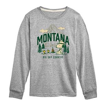 Boys 8-20 Peanuts Beagle Scouts Montana Long Sleeve Tee