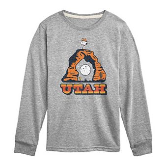 Boys 8-20 Peanuts Beagle Scouts Utah Long Sleeve Tee