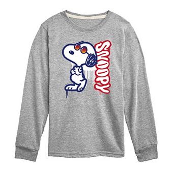 Boys 8-20 Peanuts Snoopy Graffiti Long Sleeve Graphic Tee