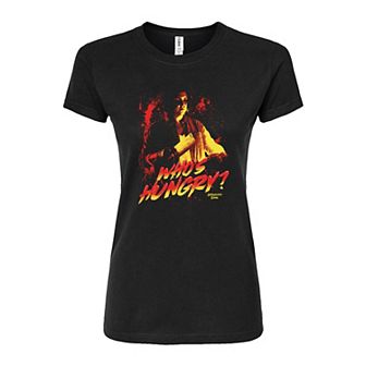 Juniors' Yellowjackets Who's Hungry Fitted Graphic Tee