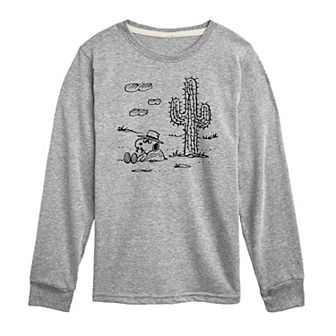 Boys 8-20 Peanuts Spike Cactus Long Sleeve Graphic Tee