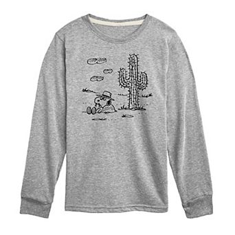 Boys 8-20 Peanuts Spike Cactus Long Sleeve Graphic Tee