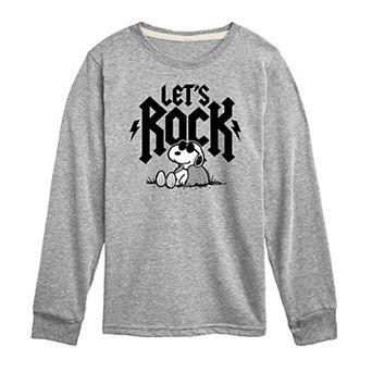 Boys 8-20 Peanuts We Rock Long Sleeve Graphic Tee