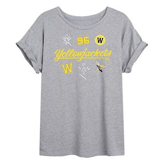 Juniors' Yellowjackets Icons Oversized Tee