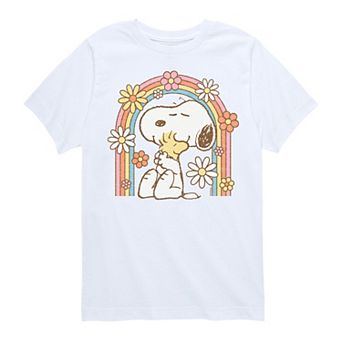 Boys 8-20 Peanuts Snoopy Retro Flower Graphic Tee