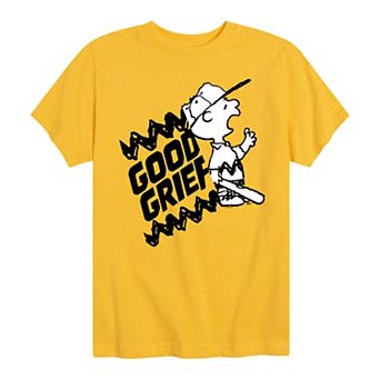 Boys 8-20 Peanuts Charlie Brown Good Grief Graphic Tee
