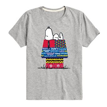 Boys 8-20 Peanuts Patchwork Doghouse Graphic Tee