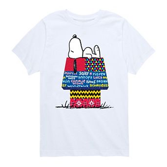 Boys 8-20 Peanuts Patchwork Doghouse Graphic Tee