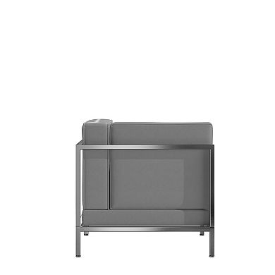 Emma and Oliver Modular Left Corner Quilted Tufted Seat Chair with Encasing Frame