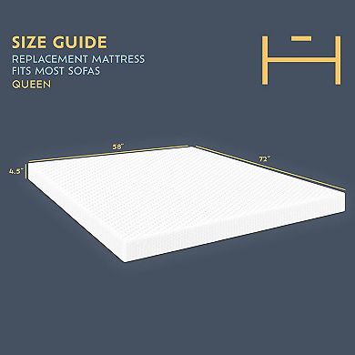 Heyward 4 5 Sofa Queen Mattress Memory Foam Mattress For Sofa Bed