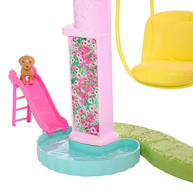 Barbie Dreamhouse Pool Party Doll House with 3 Story Slide