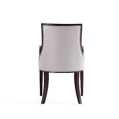 MANHATTAN COMFORT Grand Faux Leather Dining Arm Chair