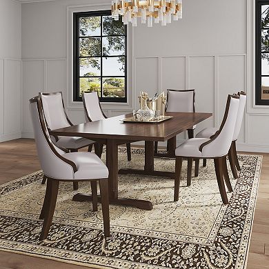 MANHATTAN COMFORT Grand Faux Leather Dining Chair 4-piece Set