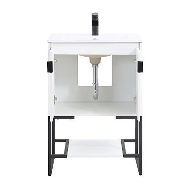 MANHATTAN COMFORT Scarsdale Bathroom Sink Vanity Floor Decor