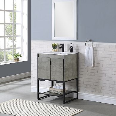 MANHATTAN COMFORT Scarsdale Bathroom Sink Vanity Floor Decor