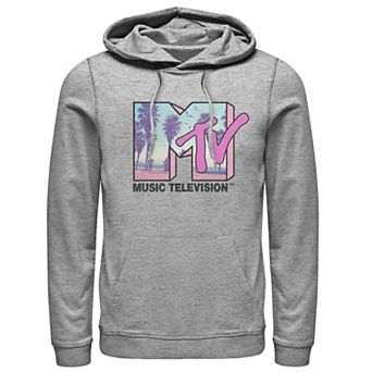 Men's MTV Beach And Palm Tree Logo Hoodie