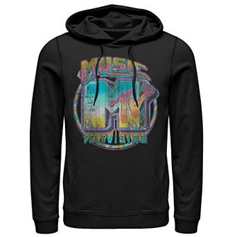 Men's MTV Colorful Chrome Distressed Logo Hoodie