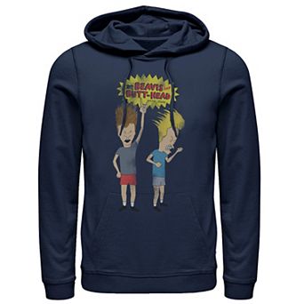 Men's Beavis And Butt-Head Air Guitar Jam Vintage Hoodie