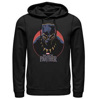 Men's Marvel Black Panther Retro Circle Portrait Hoodie