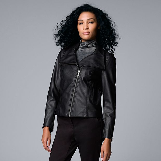 Womens leather jackets outlet kohls