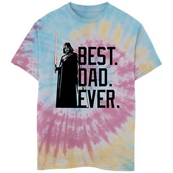 Boys 6-20 Star Wars Darth Vader Best Dad Ever Tie Dye Graphic Tee