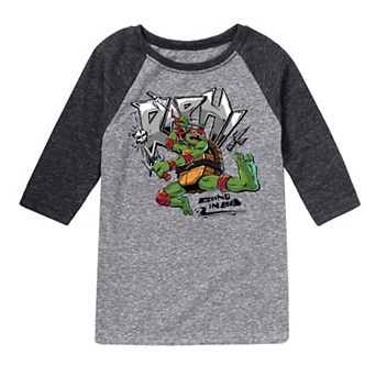 Boys 8-20 Graphic Teenage Mutant Ninja Turtles Mutant Mayhem Raph Raglan Graphic Tee