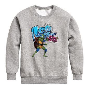 Boys 8-20 Graphic Teenage Mutant Ninja Turtles Mutant Mayhem Leo Fleece Graphic Pullover